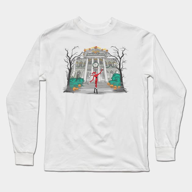 A Visit from Sandy Claws Long Sleeve T-Shirt by BeepBoopBeep Clothing, Co.